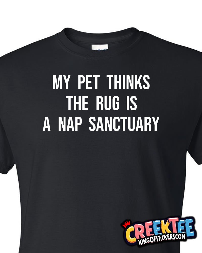 My pet thinks the rug is a nap sanctuary